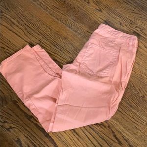 Orange boyfriend jeans